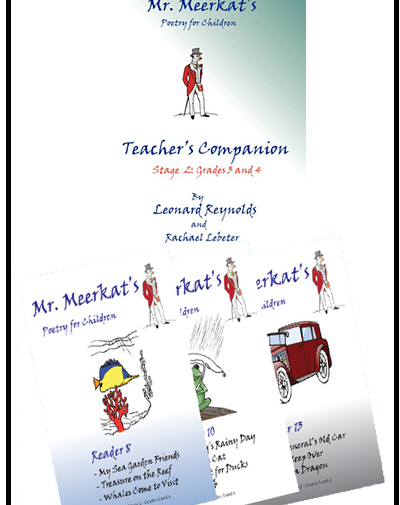 Mr. Meerkat poetry readers for Grades 3 and 4