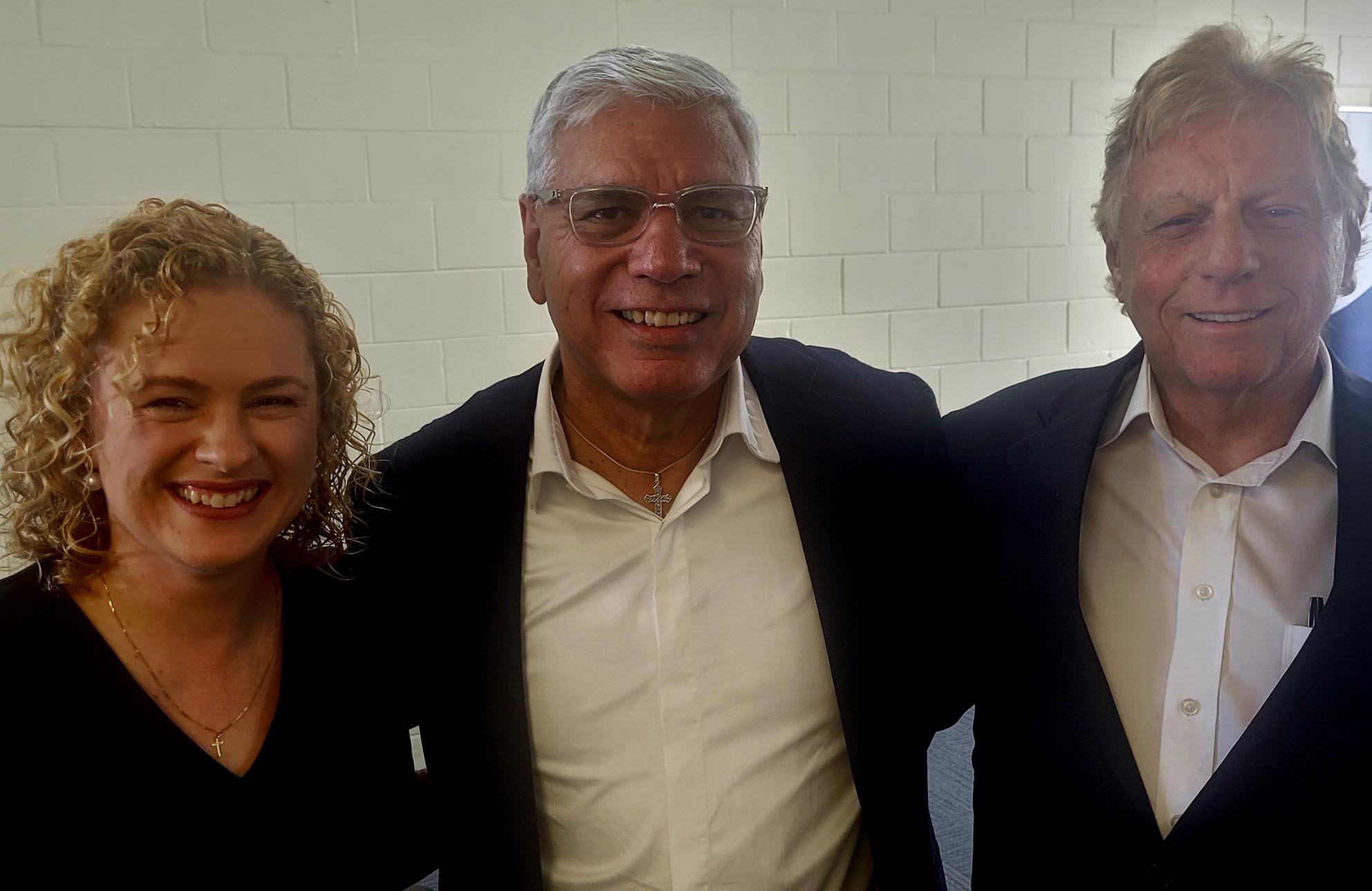 Christopher Reynolds with Amanda Stoker and Warren Mundine