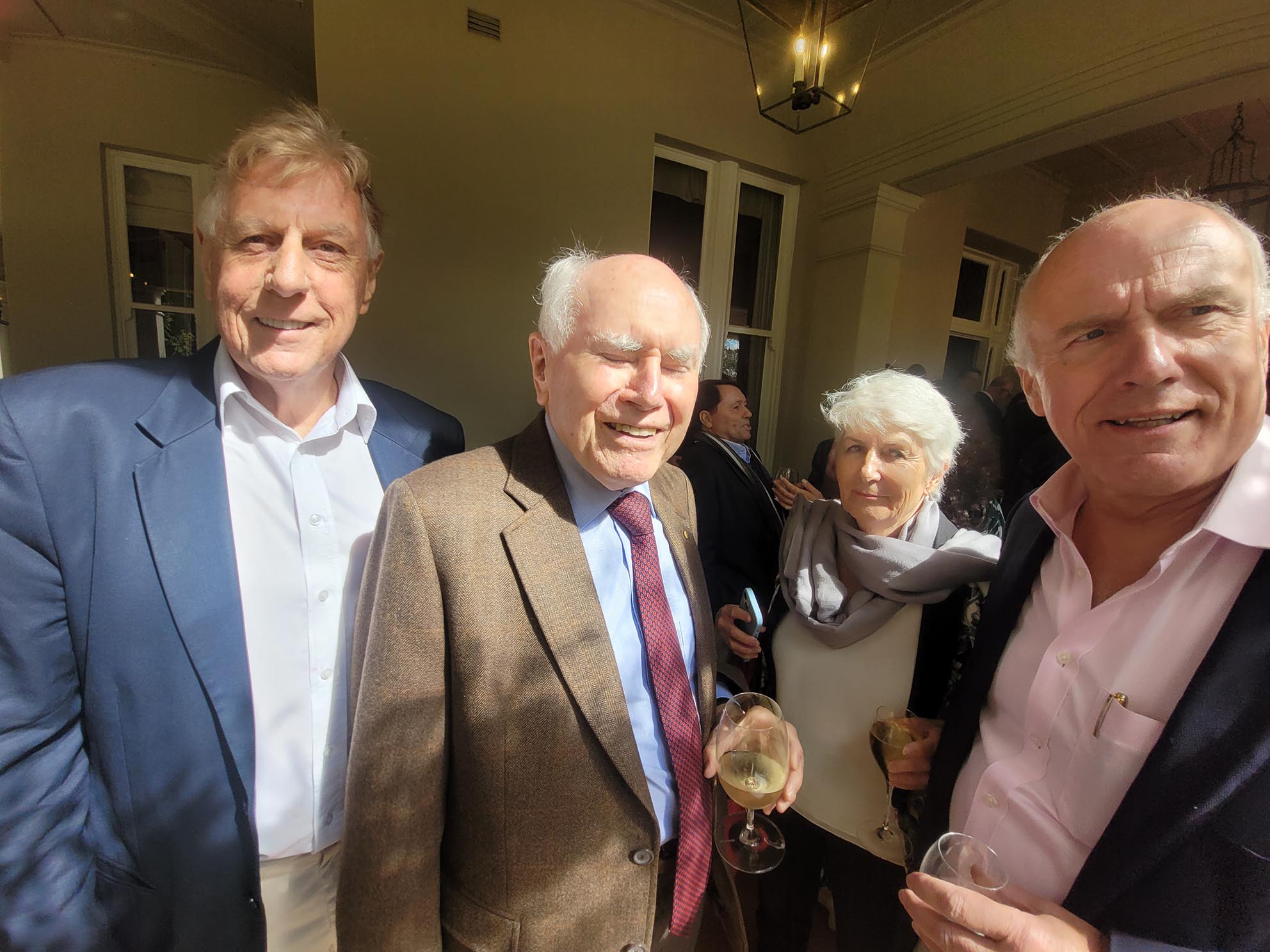 Christopher Reynolds with John Howard, Deb Newell and Eric Abetz
