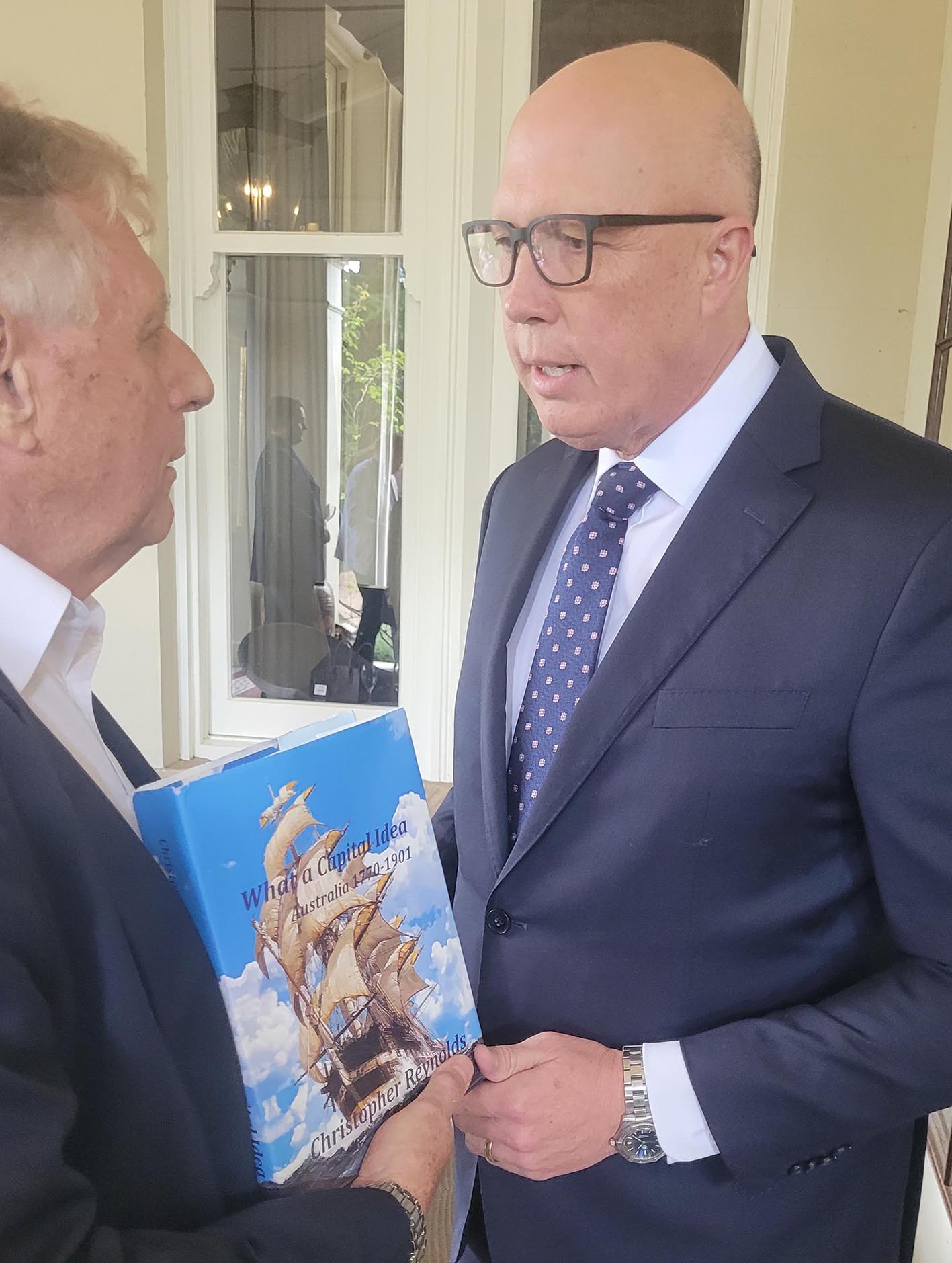 Christopher Reynolds with Peter Dutton at the Spectator Luncheon