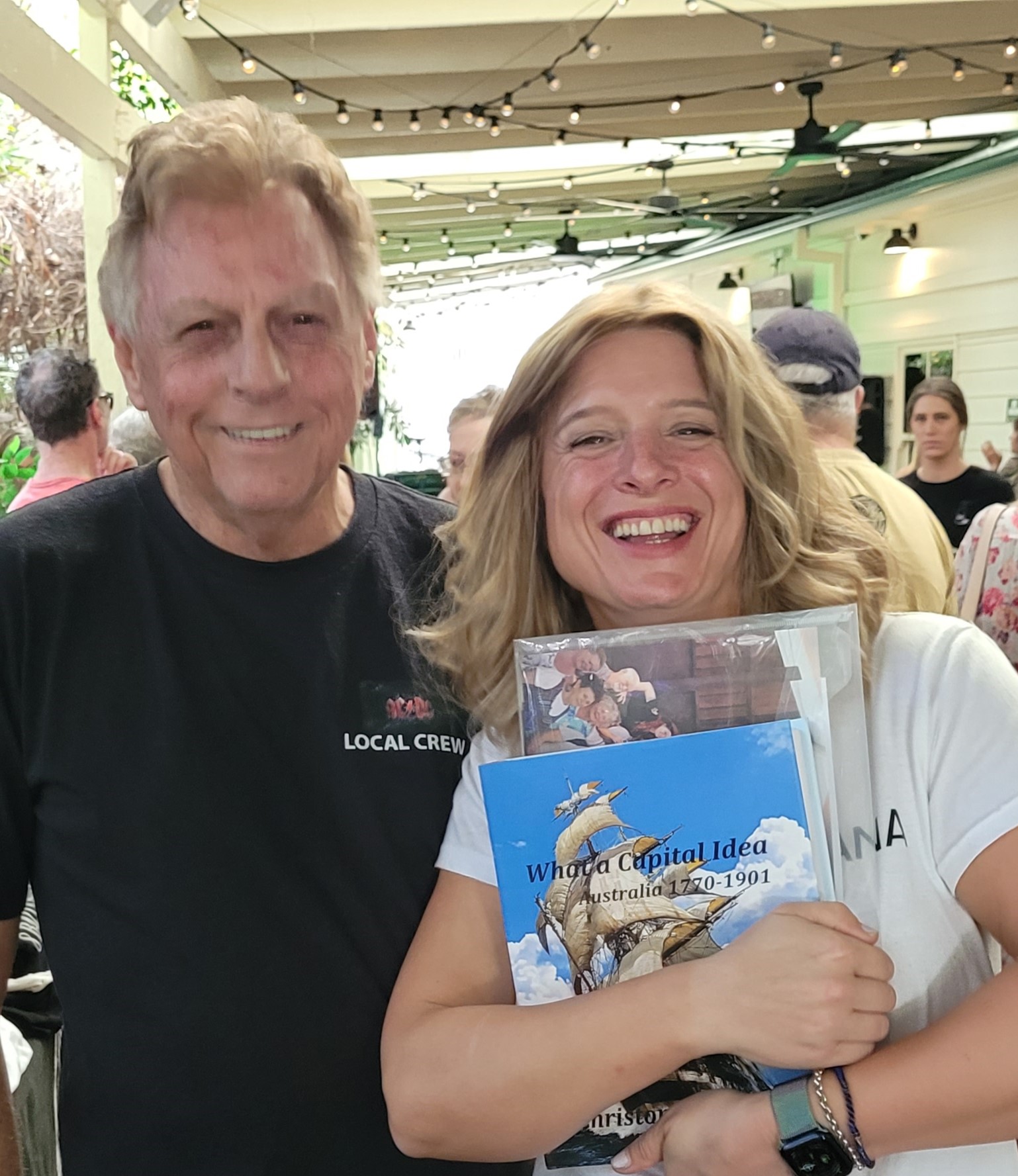 Christopher Reynolds with Cara at the Mudgeeraba Blues Rock Festival