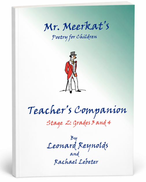 Softcover mockup of the Mr Meerkat Stage 2 Teacher’s Companion for Grades 3 and 4, preserving the original illustrated cover.